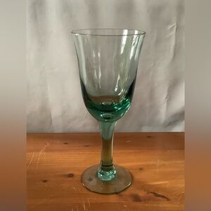 NWT Green Mouthblown Glass 8 1/2”